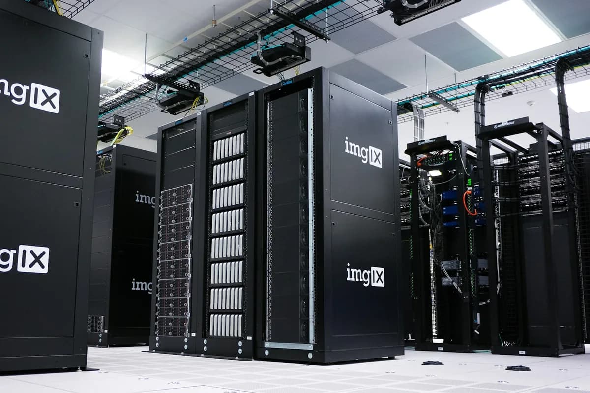 Server racks in a data center